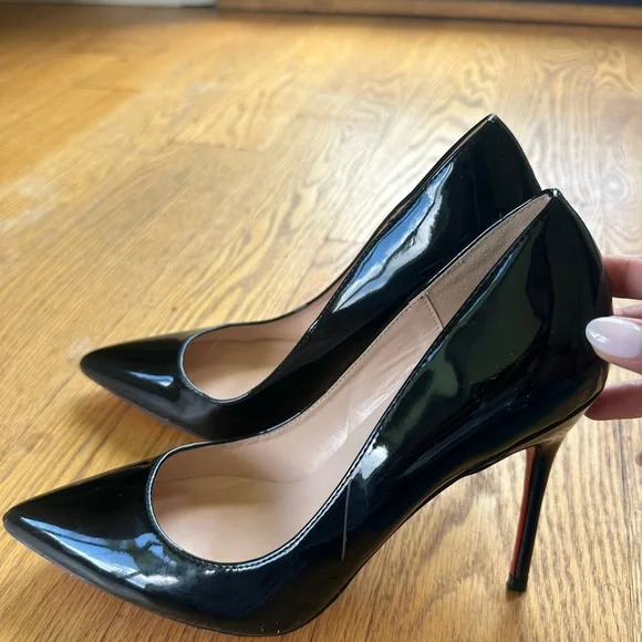Christian Louboutin Black Patent Leather Heels